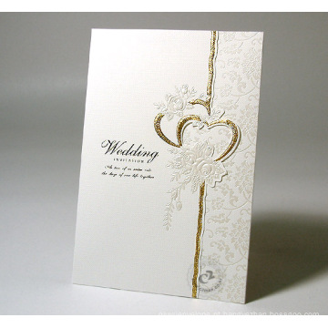 Cartão de cartão personalizado de luxo Impressão de cartões de convite